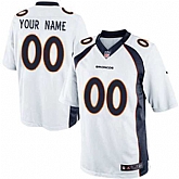 Customized Men Denver Broncos White Team Color Nike Game Stitched Jersey,baseball caps,new era cap wholesale,wholesale hats